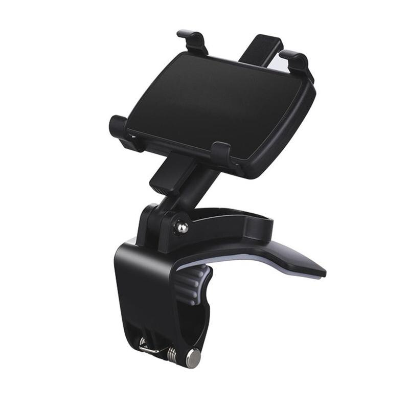 Soporte mejorado de teléfono para salpicadero de coche, espejo retrovisor de 1200 grados, parasol, soporte de navegación GPS: 1PC  360 Rotat