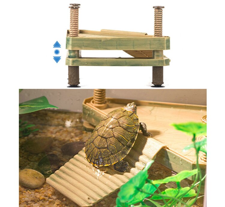 Schildpad droogplatform klimplatform schildpad droogrug drijvend platform eiland klimwater en watertank aquarium