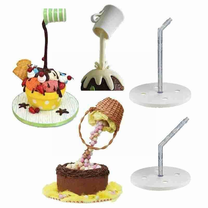 Support de gâteau à Structure Anti-gravité, produit, Kit d&#39;anniversaire, Support de gâteau suspendu de mariage, décoration de versement à faire soi-même