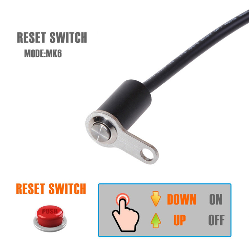 12V Universal Motorcycle Handlebar Reset Switch Button Engine ON-OFF Waterproof: Default Title