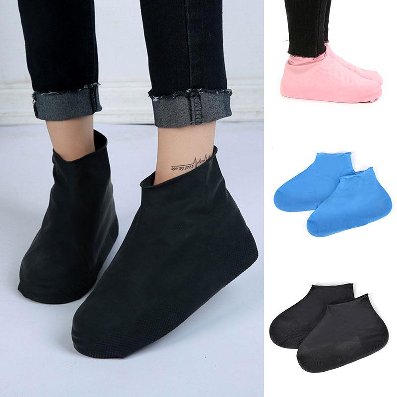 1 paar Wiederverwendbare Latex Wasserdicht Regen Schuhe Abdeckungen Unterhose-beständig Gummi Wanderschuhe Zubehör Regen Stiefel Überschuhe draussen