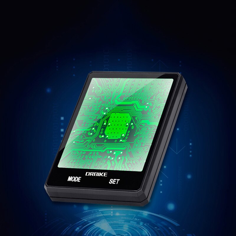 HILAND 2.8 ''di Visualizzazione di Grandi Dimensioni Della Bicicletta Senza Fili Ciclocomputer bicicletta tocco schermo Tachimetro Contachilometri Bici Antipioggia Cronometro