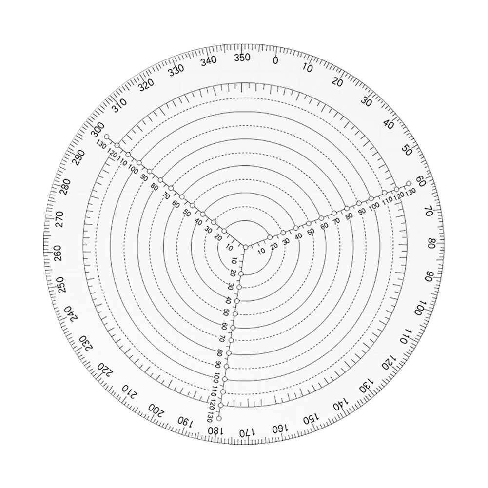 20CM Center Finder High-precision Acrylic Round Compass Woodworking Turning Centering Ruler for Wood Lathe Processing