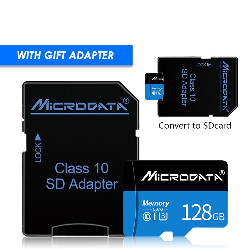 Echte capaciteit micro sd geheugenkaart 128gb 64gb sdxc micro sd kaart 32gb 16gb 8gb sdhc tf c voor mobiele telefoon camera adapter