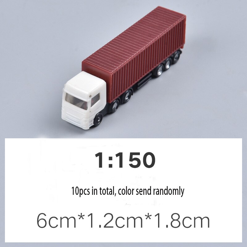 Nuovo 2 pc/10 pcs/50 pcs 1: 75 1:100 1:150 1:200 Modello in scala auto Camion Bus Building Treno modello di Layout treno ferroviario di modellazione: 10x truck 150 scale