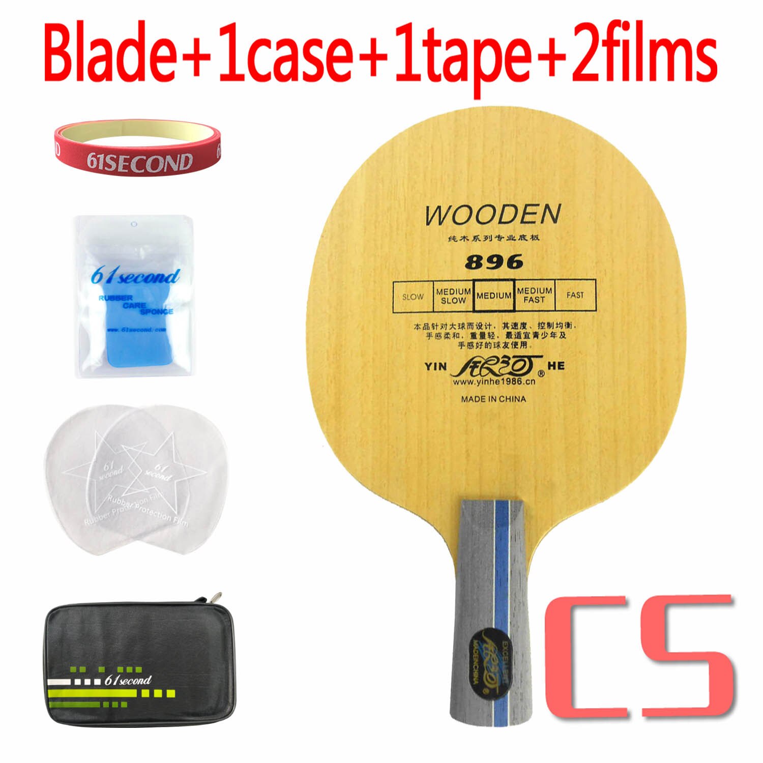 Yinhe Milky Way Galaxy 896 table tennis PingPong blade: CS with FM case