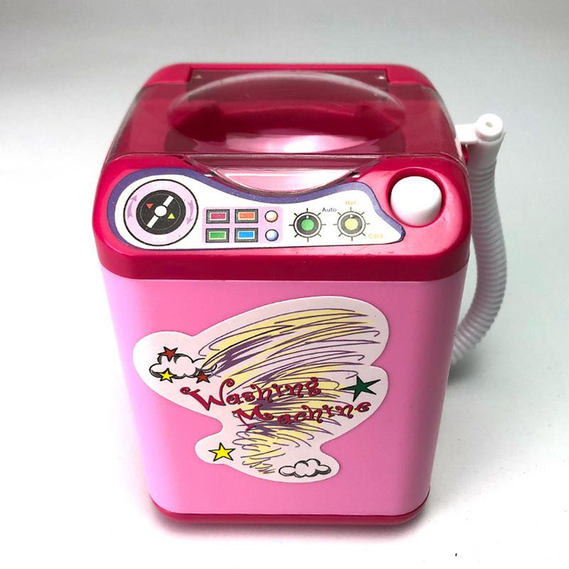 Educational Toy Mini Electric Washing Machine Children Pretend & Play Baby Kids Home Appliances Toy - Pink