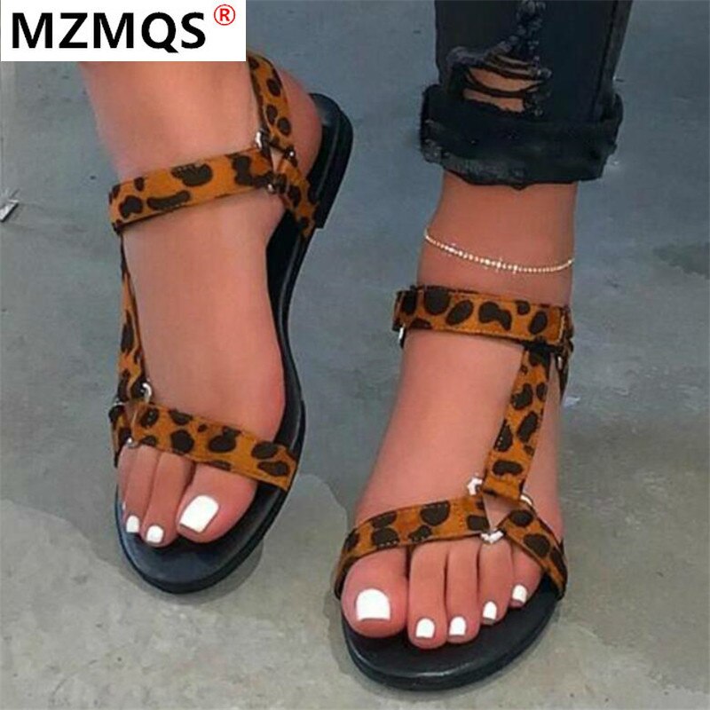 Sandales à bout ouvert pour femme, chaussures d'été de , couleur arc-en-ciel, chaussures avec boucles avec crochet, collection