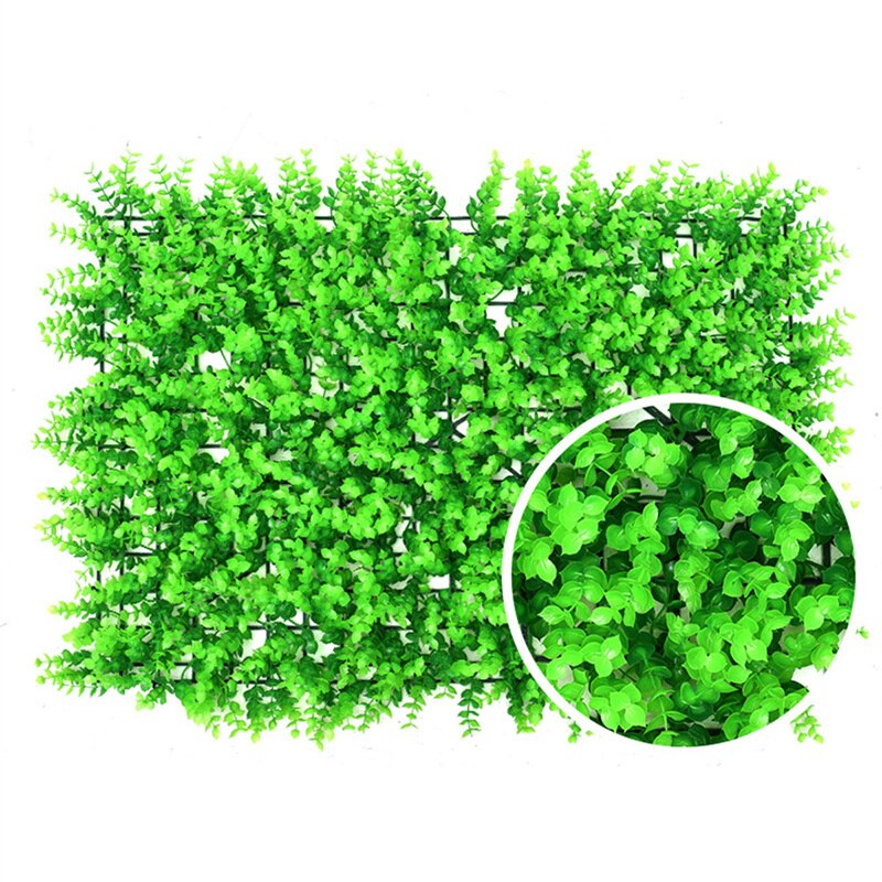 Artificial Lawn Simulation Plant Wall Artificial Leaf Hedge Panels Background Plastic Lawn for Home Garden Patio