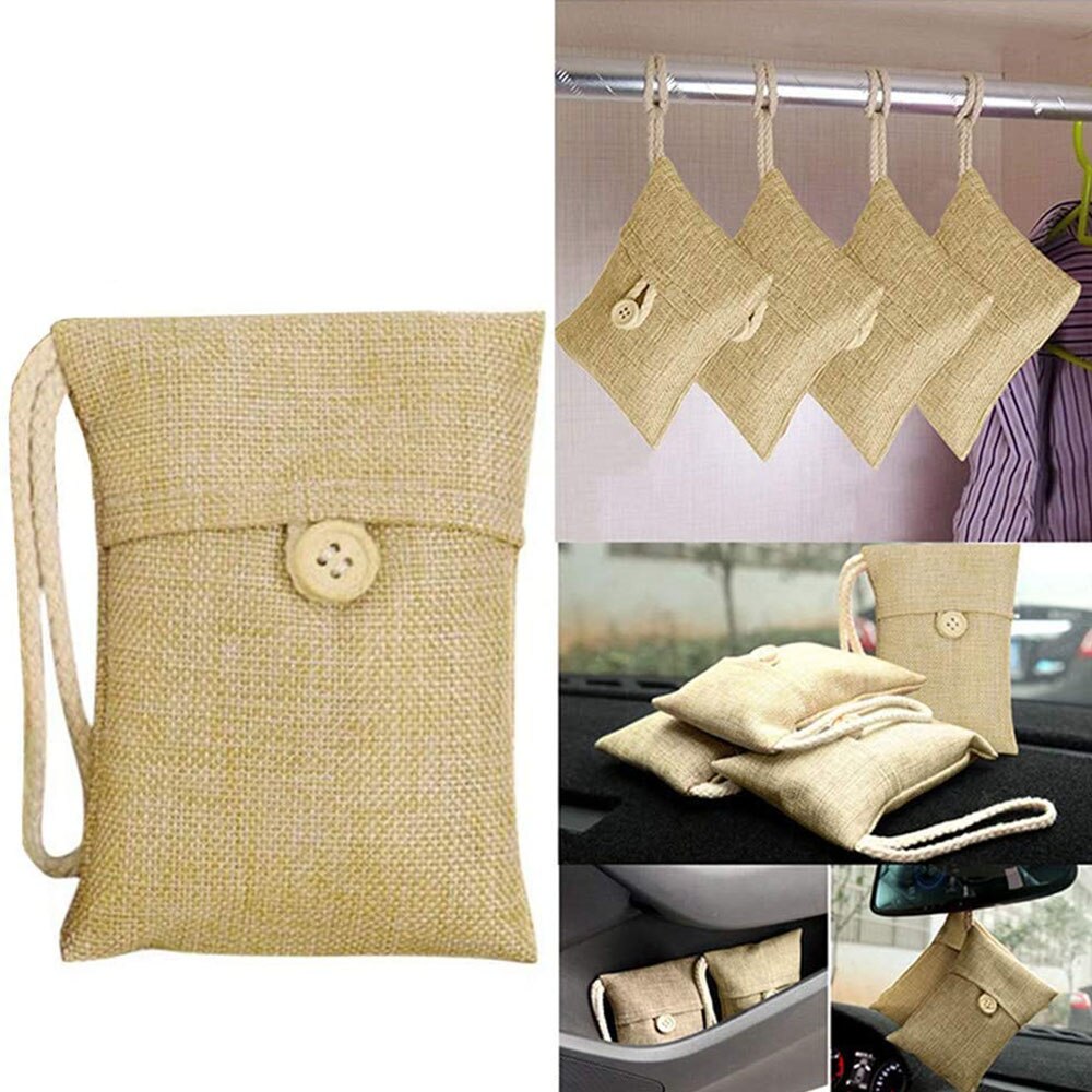 Absorbeur d'odeur de charbon actif, éliminateur, assainisseur d'air naturel pour voiture, maison, chaussures