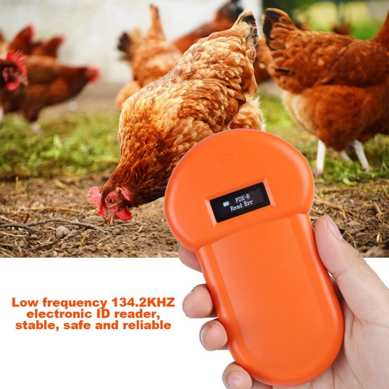 Portable Rfid Scanner Electronic Identification Card Trackers Animal Reader Handheld Pets ID Chip Microchip Dog Accessories