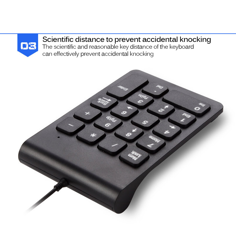 Wired Mini USB Numeric Keypad Numpad 18 Keys Digital Keyboard For IMac/MacBook Air/Pro Laptop PC Notebook Desktop