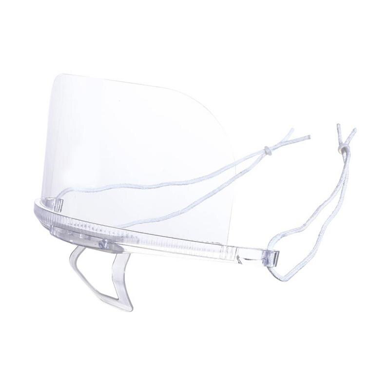 10pcs PET Health Care Tool Transparent Masks Permanent Anti Fog Catering Food Hotel Plastic Kitchen Restaurant Masks Anti-saliva: 1pcs  opp