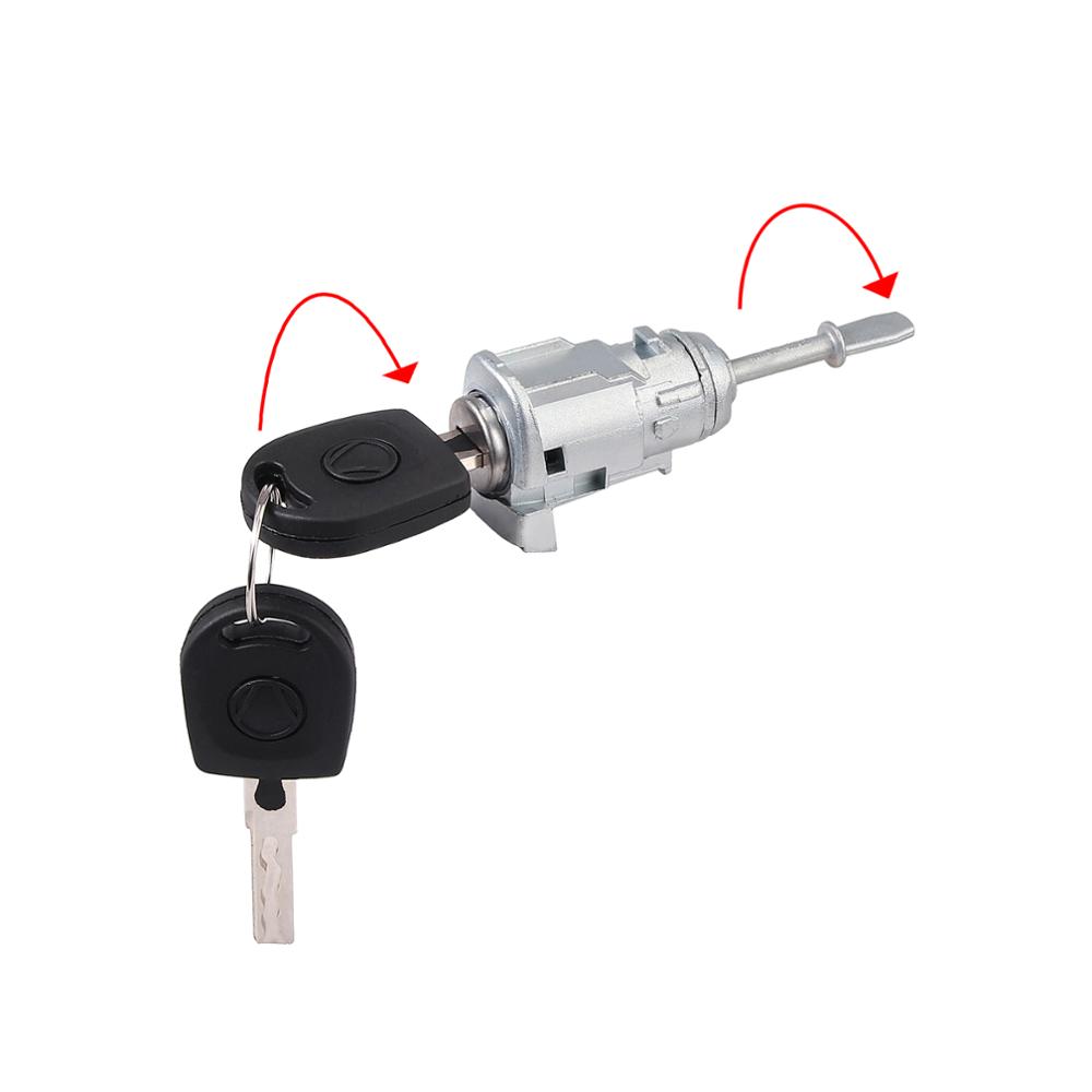 AUTOUTLET 2 pcs CLOSING CYLINDER for VW PASSAT B5 3B (96-05) for LUPO DOOR LOCK KEY LEFT and RIGHT 3B0837167 3B0837168