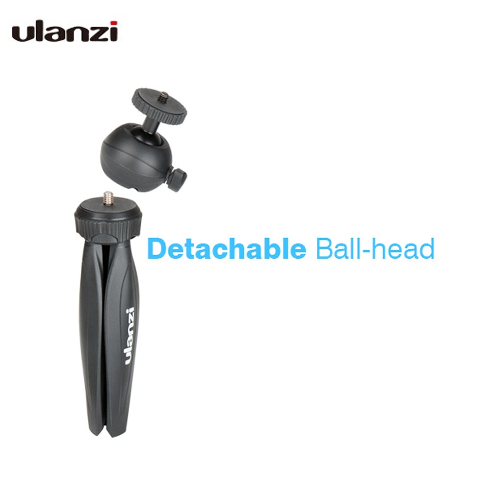 Ulanzi mini Telefono Treppiede Da Tavolo Smartphone Supporto del Supporto Della clip Del Supporto Del Basamento w Staccabile Ballhead per iPhone X/8/7 più Huawei xiaomi