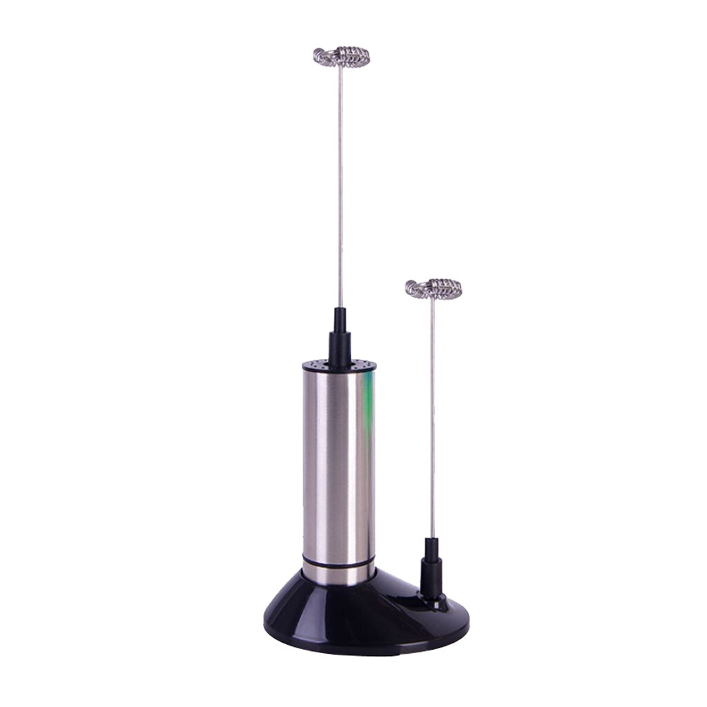Double Spring Whisk Coffee Electric Milk Frother Egg Beater Kitchen Stirrer