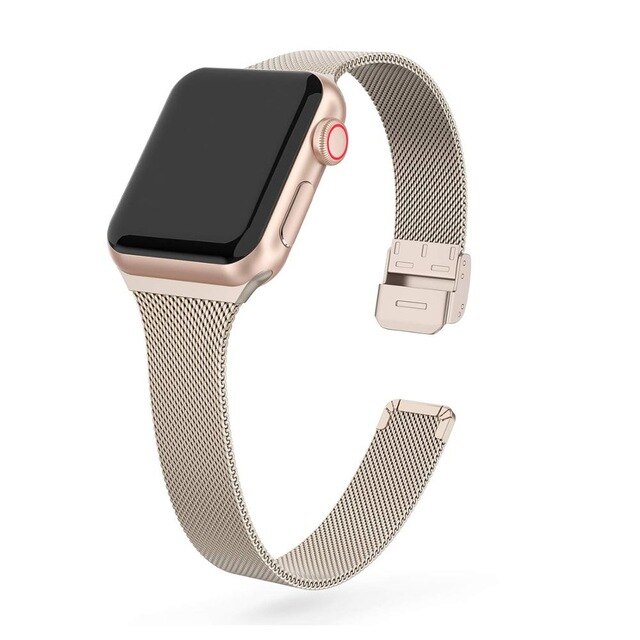 Luxe roestvrijstalen schakelarmband voor apple watch-band 44mm 42mm 40mm 38mm iwatch 6 5 4 3 2- serie: 4 / 42 mm of 44mm