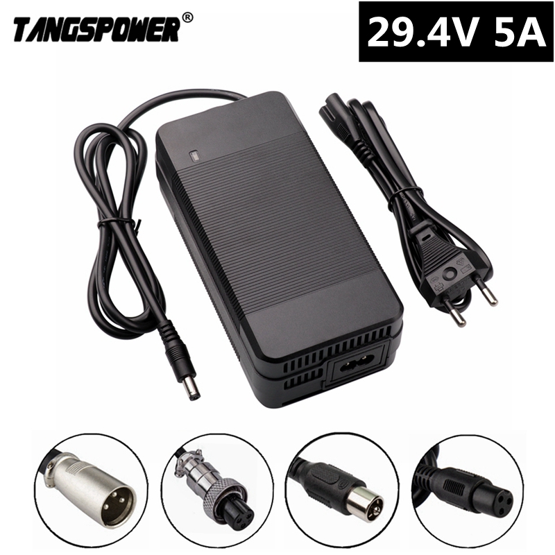 29.4V 5a Lithium Batterij Oplader Voor 24V 7Serie Li-Ion Batterij Pack Voor 29.4V Lithium Batterij Oplader 150W Snel Opladen