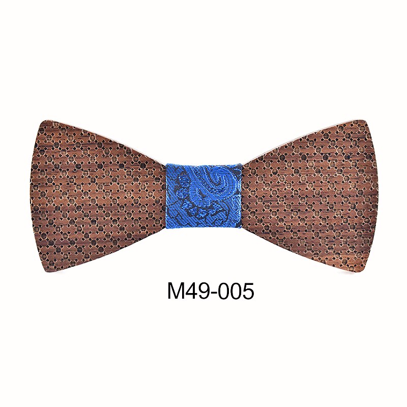 Zdjmeitrxdoow mærke til mænd polkaprikkede butterfly træsløjfe ægteskab bryllup krawatte butterfly til mænd: M49-005