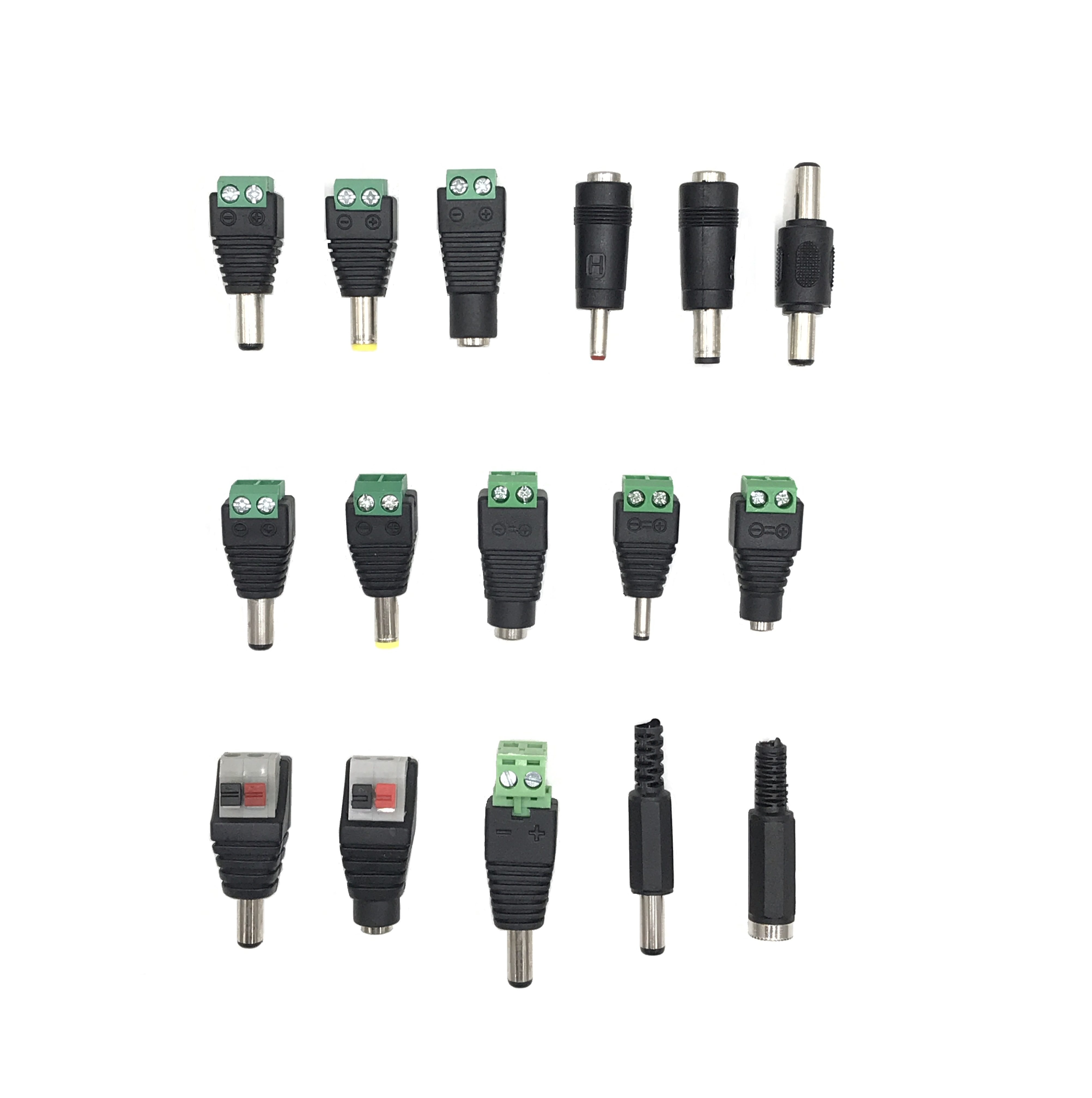 5pcs/lot DC Connector Plug DC USB Welding-Free DC Connector Monitoring Power Plug DC Connector to Terminal 5.5x2.1mm
