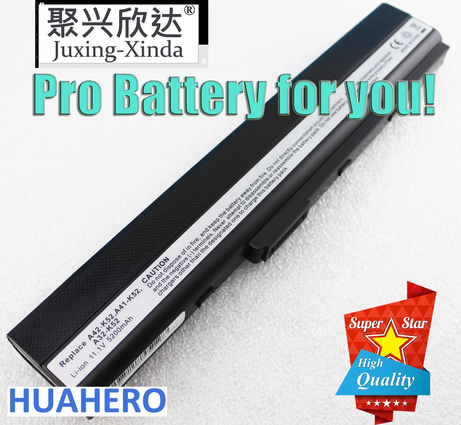 Bærbart batteri til asus  a32-k52 a31-k52 k52 x52f x52j x52jb x52jc x52je x52jg x52jk x52jr x52jt x52ju x52jv k52j x52sg a42-k52