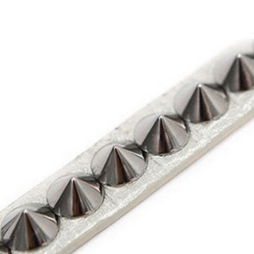 Bluelans Punk gotisch Felsen Faux Leder Nieten Zucht Spitze Armbinde Manschette Armreif Armbinde