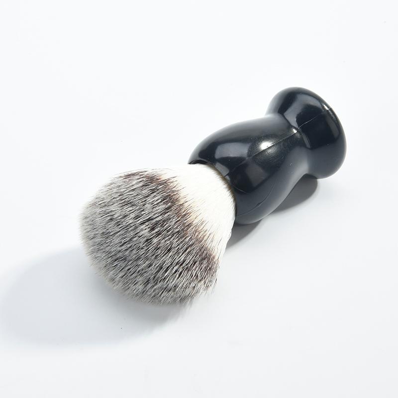 1 stk brun schima træ barberkost bedste rent hår  m02405 til mænd barbering grævling børste  b7 q 0