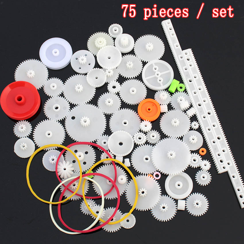 46-82 Soorten tandwielen 0.5 Module Plastic Gear Voor Motor gear wrap robot Reductie Reducer Versnellingsbak DIY Speelgoed Model accessoires: Grey