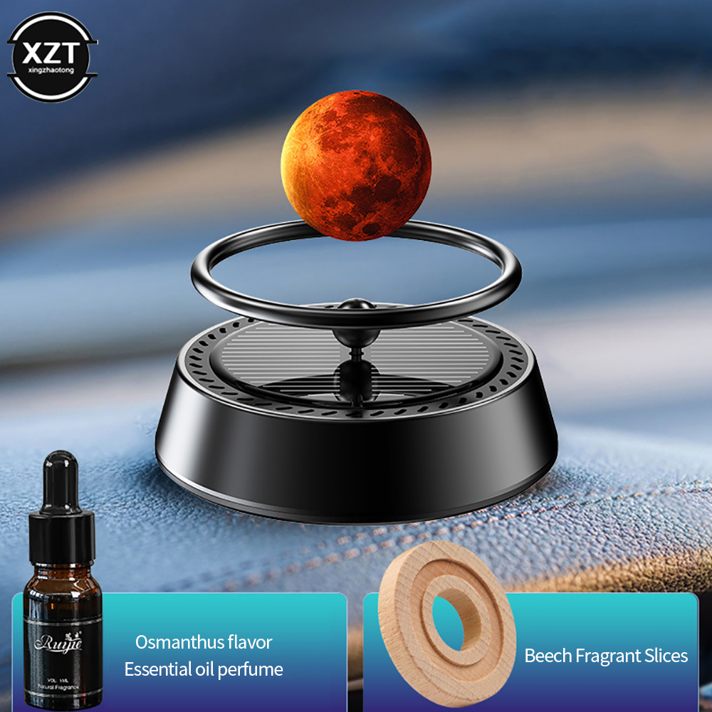 Solar- Interstellare Kugel Drehen Auto Aromatherapie Fahrzeug Parfüm Lufterfrischer Auto Ätherisches Öl Diffusor Auto Duft Dekorieren