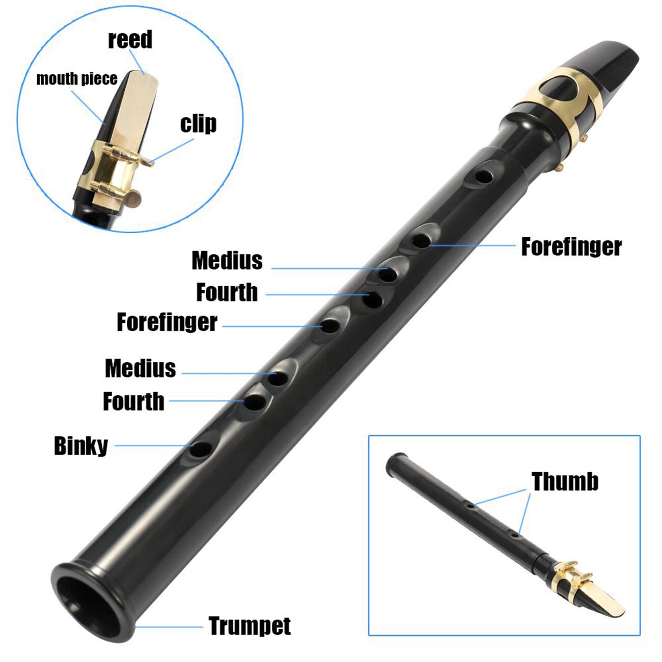 Mini Saxophone Pocket Saxophone Sax Portable Little Saxophone With Carrying Bag Woodwind Instrument