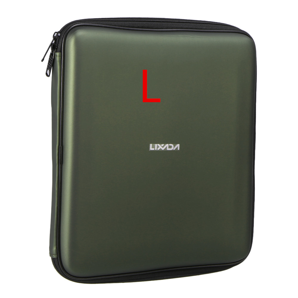 Lixada torba wędkarska pudełko ze sprzętem wędkarskim akcesoria wędkarskie wyściełane sygnalizator brań futerał robić przechowywania narzędzie połowowe pudełko ochronne dla Pesca: biały