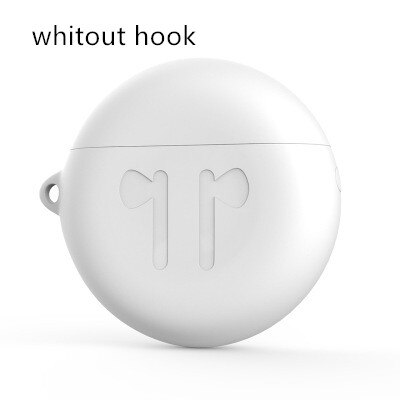 Siliconen Case Voor Huawei Freebuds 3 Headset Case Effen Kleur Draadloze Bluetooth Oortelefoon Beschermhoes Accessoires Met Haak: white 1