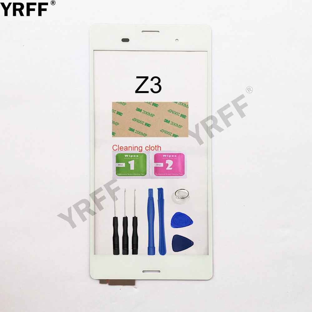 Panel táctil exterior con Sensor de cristal para Sony Xperia Z3 Compact Z3 mini Z3 Plus Z4 Digitalizador de pantalla táctil, D6603 D5803 E6533