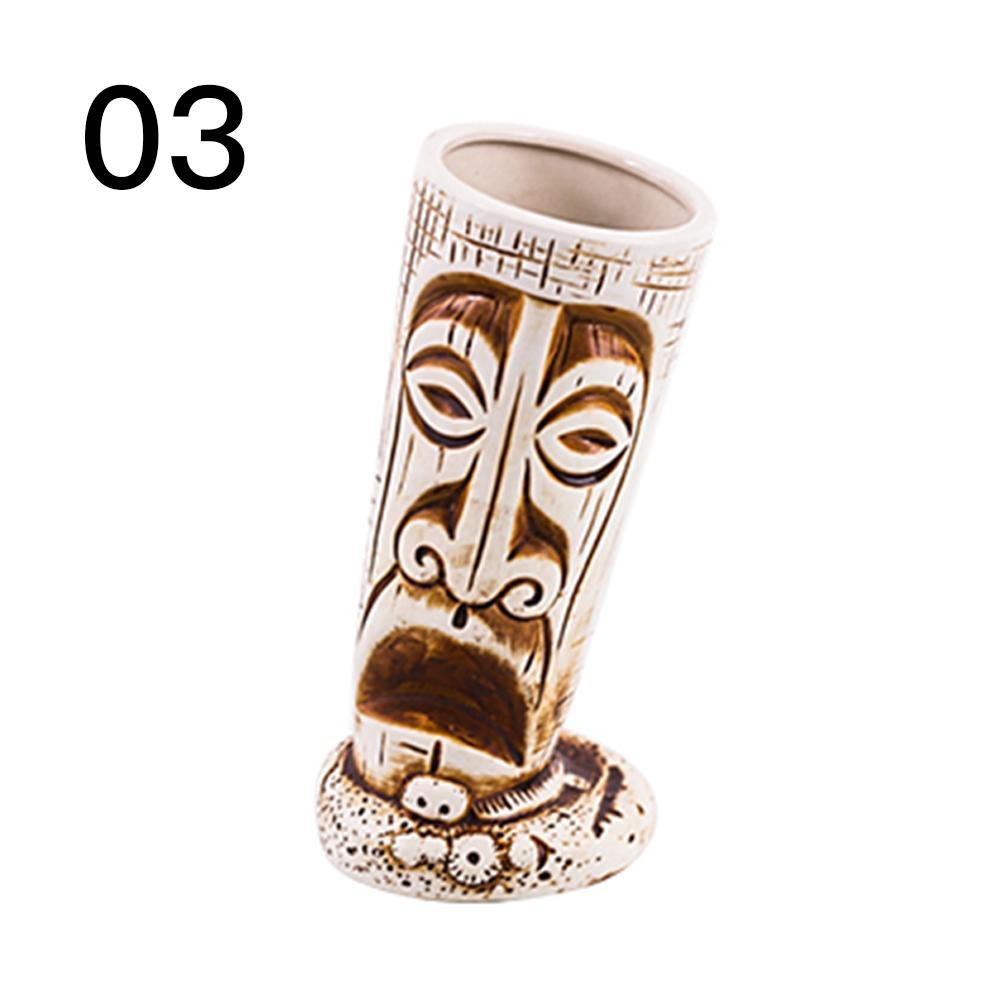 Multi-style Hawaiian Tiki Cup cocktail glass beer mug red wine glass ceramic islander Tiki Cup: 03