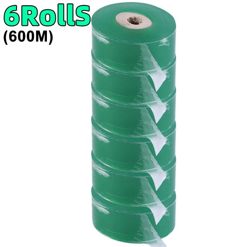 100/600M PE Grafting Tape Film Stretchable Self-adhesive Garden Tree Roll Tape Plants Seedlings Vine Tomato Grafting Accessories: Silver / 3cm