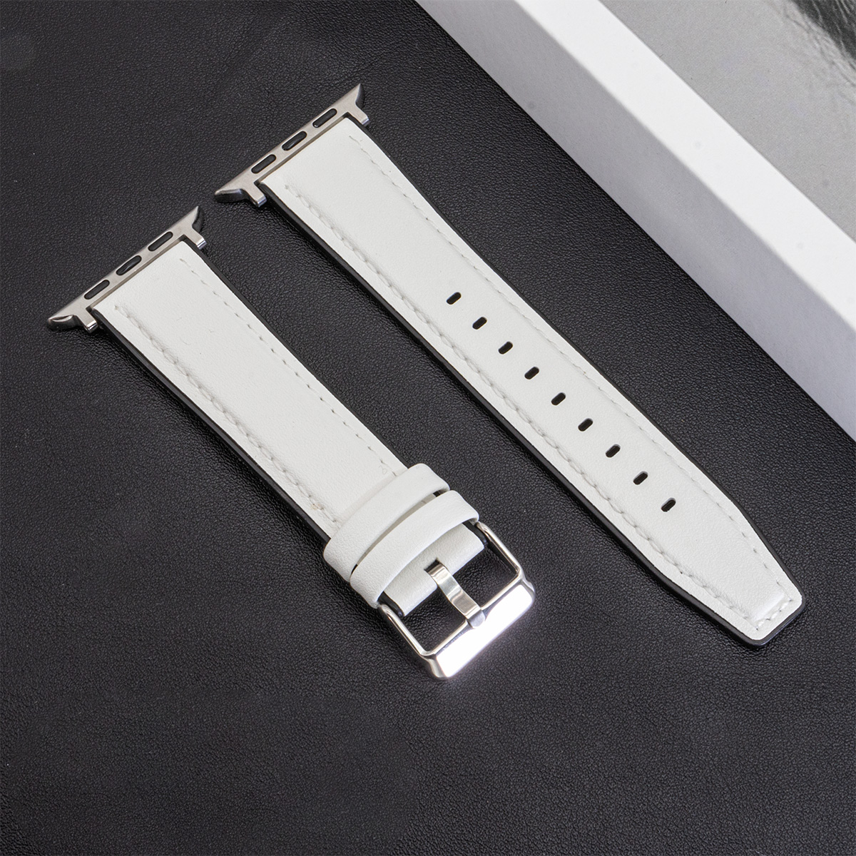 Lederen band voor Apple Watch Band Ultra 2 49 mm 10 9 8 7 46 45 41 mm voor IWatch-serie 6SE 5 4 44 mm 40 mm Correa: XS / Mixed Color