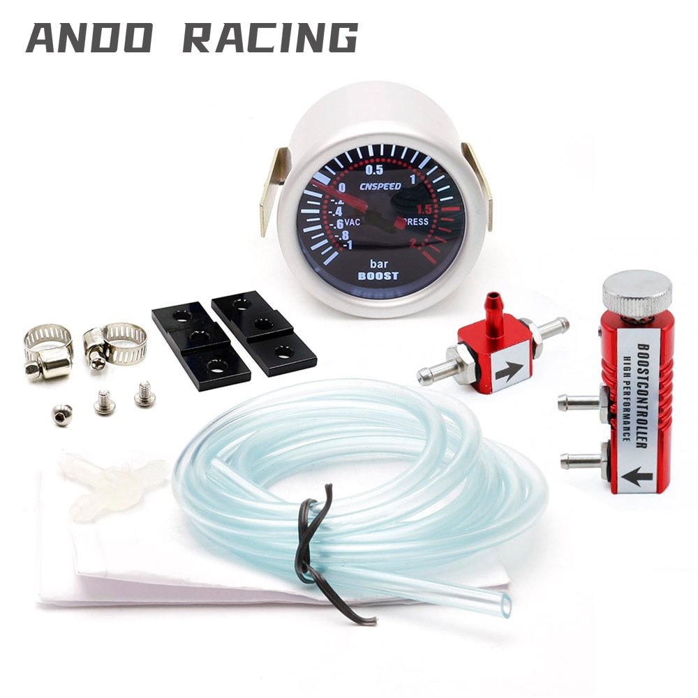 Cnspeed 2 52mm ahtopainemittari  -1-2 bar auton savunilmaisin säädettävällä automaattisella ahtopaineen säätösarjalla 1-30 psi