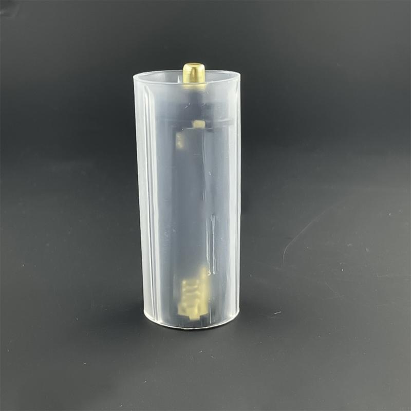 1PC/5PCS 18650 to 21700 Battery Adapter Sleeve for Flashlights, ABS Battery Converter Transparent and Insulating