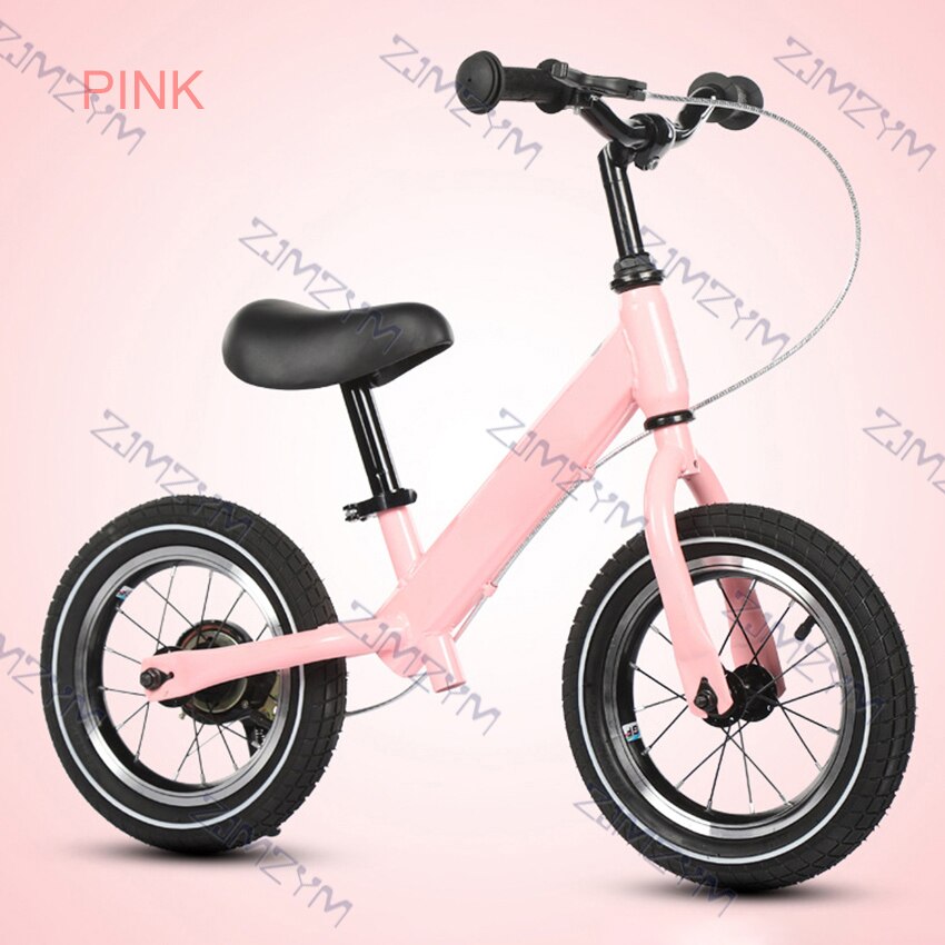 Ultralight Children Bike 12-Inch Kids Bicycle Balance Bike for 2-6 Years Old Boys Girls Riding Children Bicycle Durable Tires: Pink