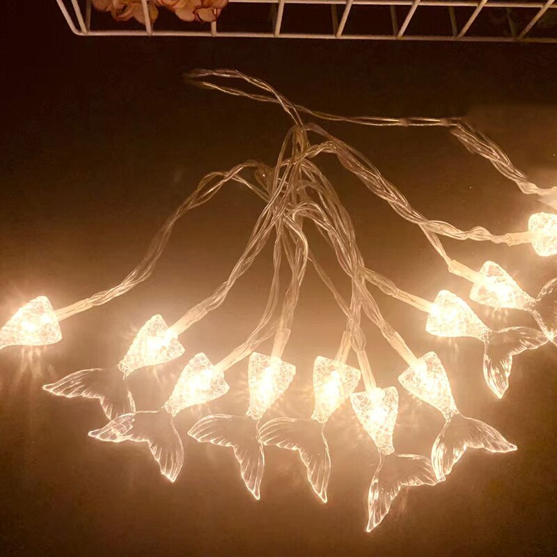 Mermaid Mermaid LED String Lights Children's Room Shop Mall Shop Decoration Lantern Christmas Day Hanging Lights Modeling Lamp