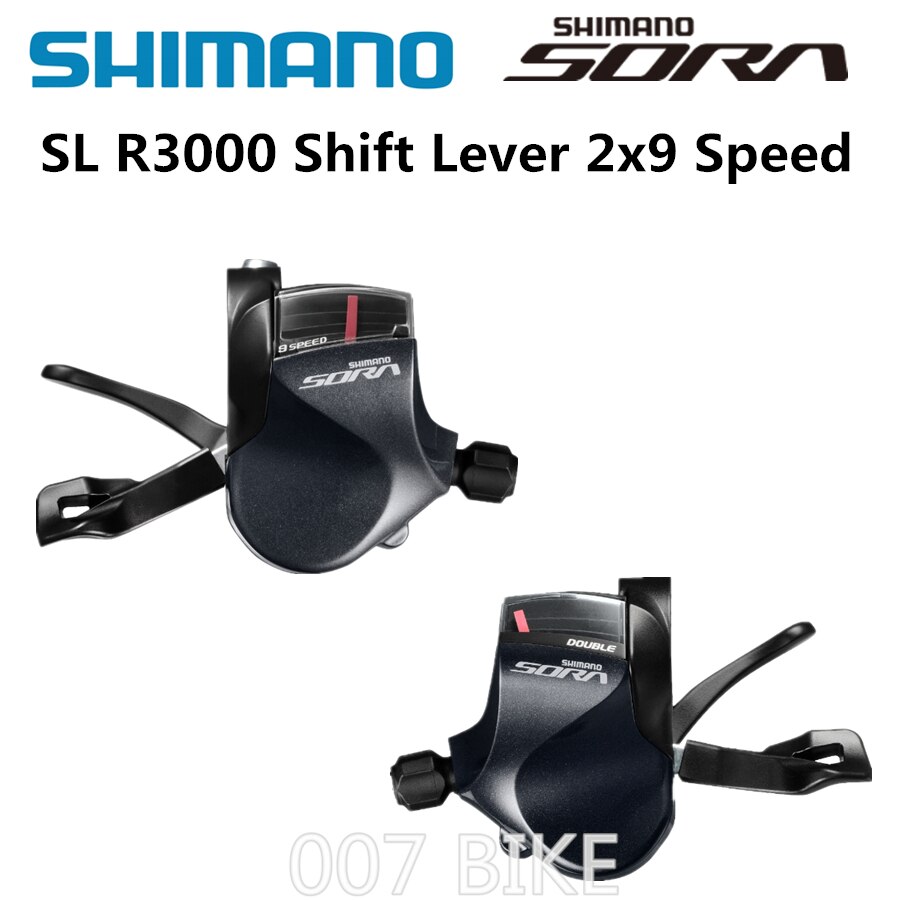 SHIMANO SORA SL R3000 Flat Bar Road Shift Lever SL-R3000 Derailleurs road Shift Lever 9-speed 2x9-speed