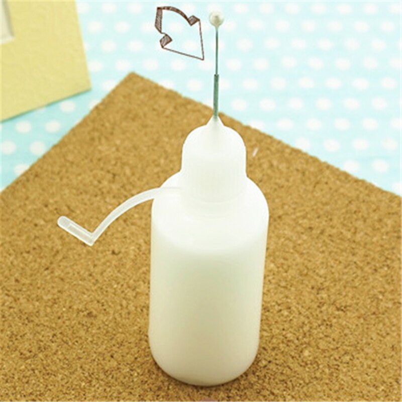 1PC 30ML Glue Applicator Plastic Reuse Needle Squeeze Bottle for Paper Quilling DIY Scrapbooking Paper Craft Tool