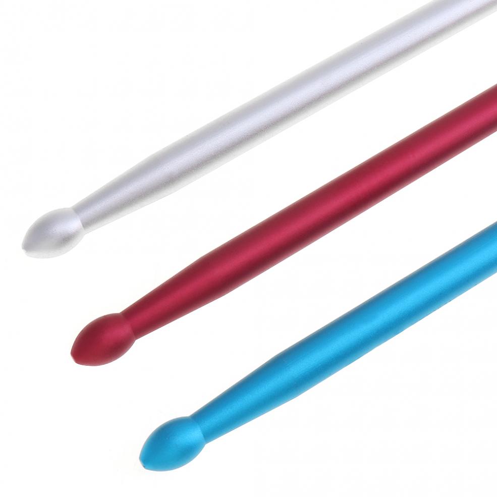 5A Aluminium Alloy Drum Sticks for Jazz Drum and Dumb Drum Pad Practicing Strength Endurance Exercises with 3 Colors Optional