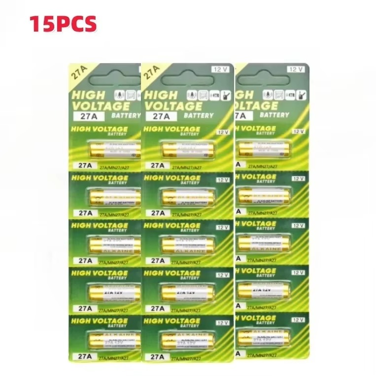 5-60PCS 27A 12V Batterie A27 27A G27A MN27 MS27 GP27 V27GA Für Türklingel, rollladen, Garage tür Fernbedienung, Trockenen Alkaline Batterie: Gold