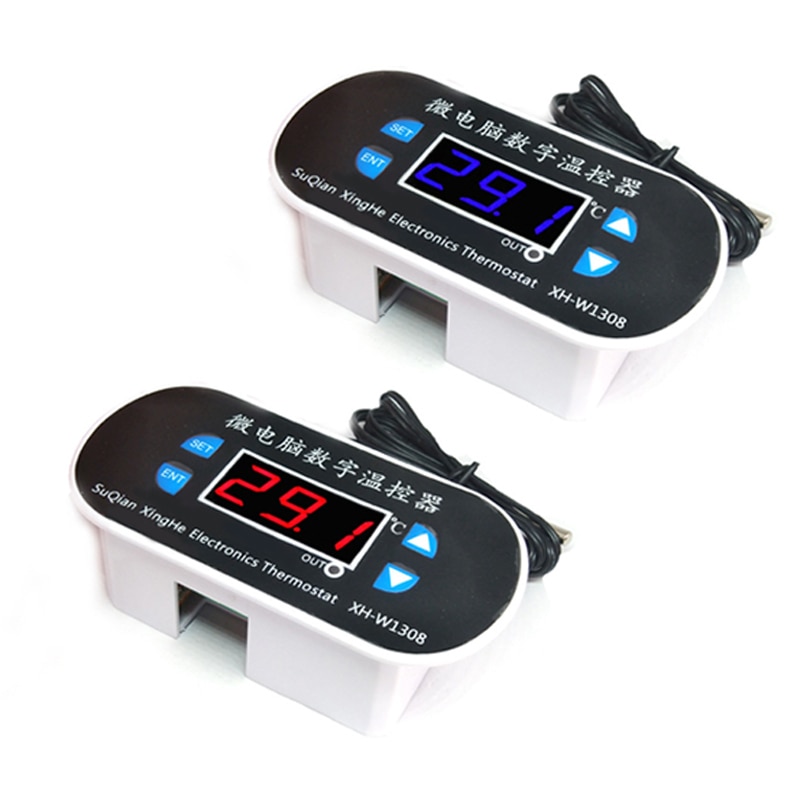 W1308 digitale koele warmtesensor temperatuurregelaar instelbare thermostaatschakelaar  dc 220v 12v 300 ℃ met temperatuurcorrectie