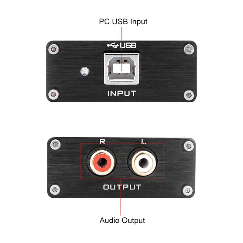 Decodificador de Audio DAC, tarjeta de sonido HIFI USB, soporte de decodificación de 32 bits y 384Khz, ES9018K2M, para amplificador de potencia de cine en casa