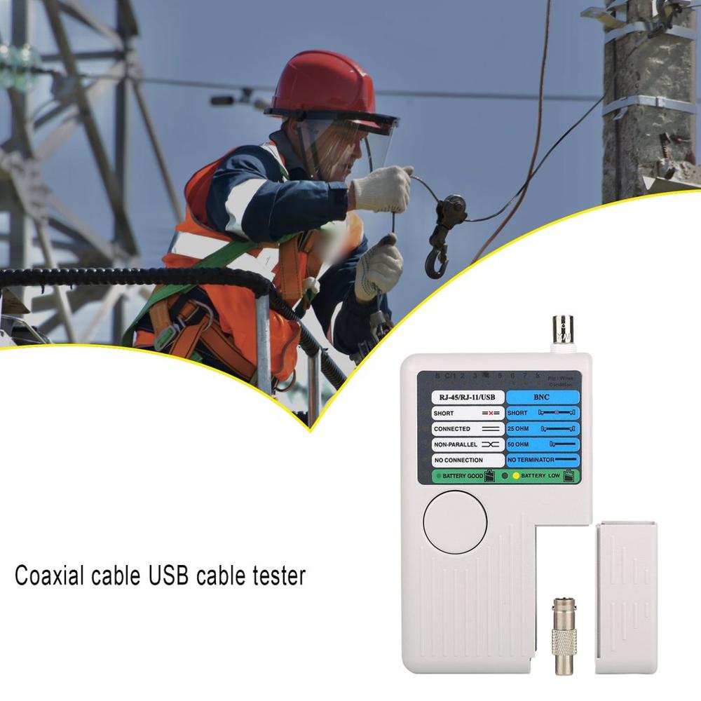 Remote RJ11 RJ45 USB BNC LAN Network Cable Tester For UTP STP LAN Cables Tracker Detector Top Tool