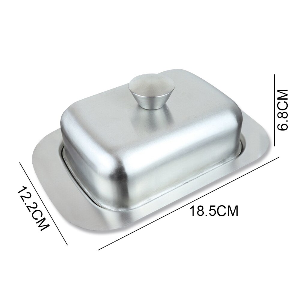 Butter Box Butter Dish Stainless Steel Butter Dish With Lid Solid Cheese/Butter Container Butter Cheese Storage Box: option 2