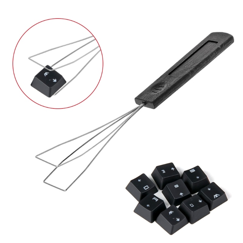 Steel Wire Keyboard Key Keycap Puller Plastic Handle Remover With Unloading Steel Cleaning Tool 85WD