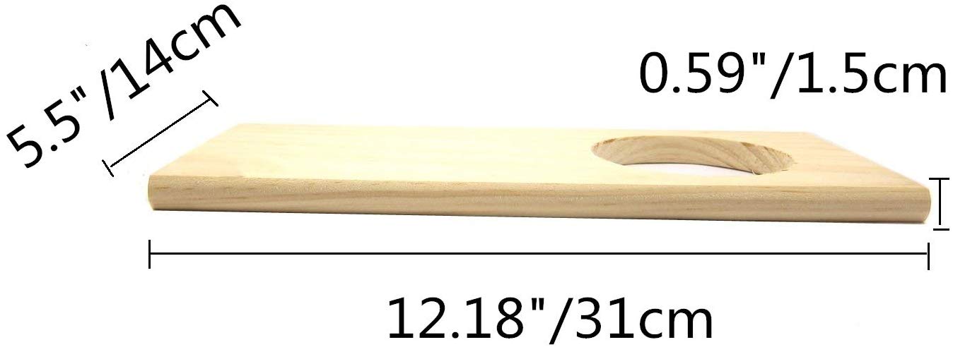 Wood Stand Platform Pet Perch Shelf Board for Parrot Budgie Cockatiel Conure Hamster Mouse Chinchilla Rat Gerbil